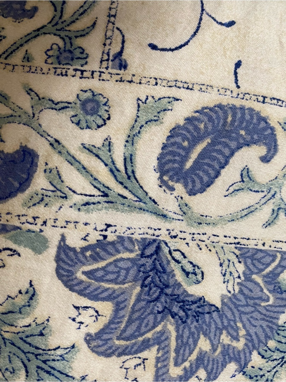 Lauren Ralph Lauren Callen Floral Blue Cream Botanical King 106x88 Duvet Cover - Picture 11 of 16